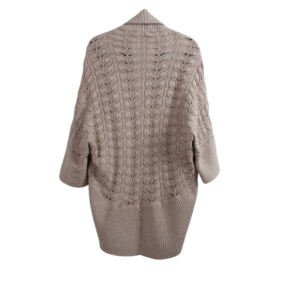 Sisters Open Front Vine Knit Cocoon Cardigan - Picture 16 of 16